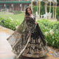 Lorenvalley Mahendi Rangoli Silk Heavy Sequins & Thread Embroidered work Lehenga Choli | Swadesiicart