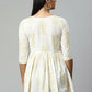 Ahalyaa Women Off White Beautiful Pure Cotton Printed Tunic | Swadesiicart