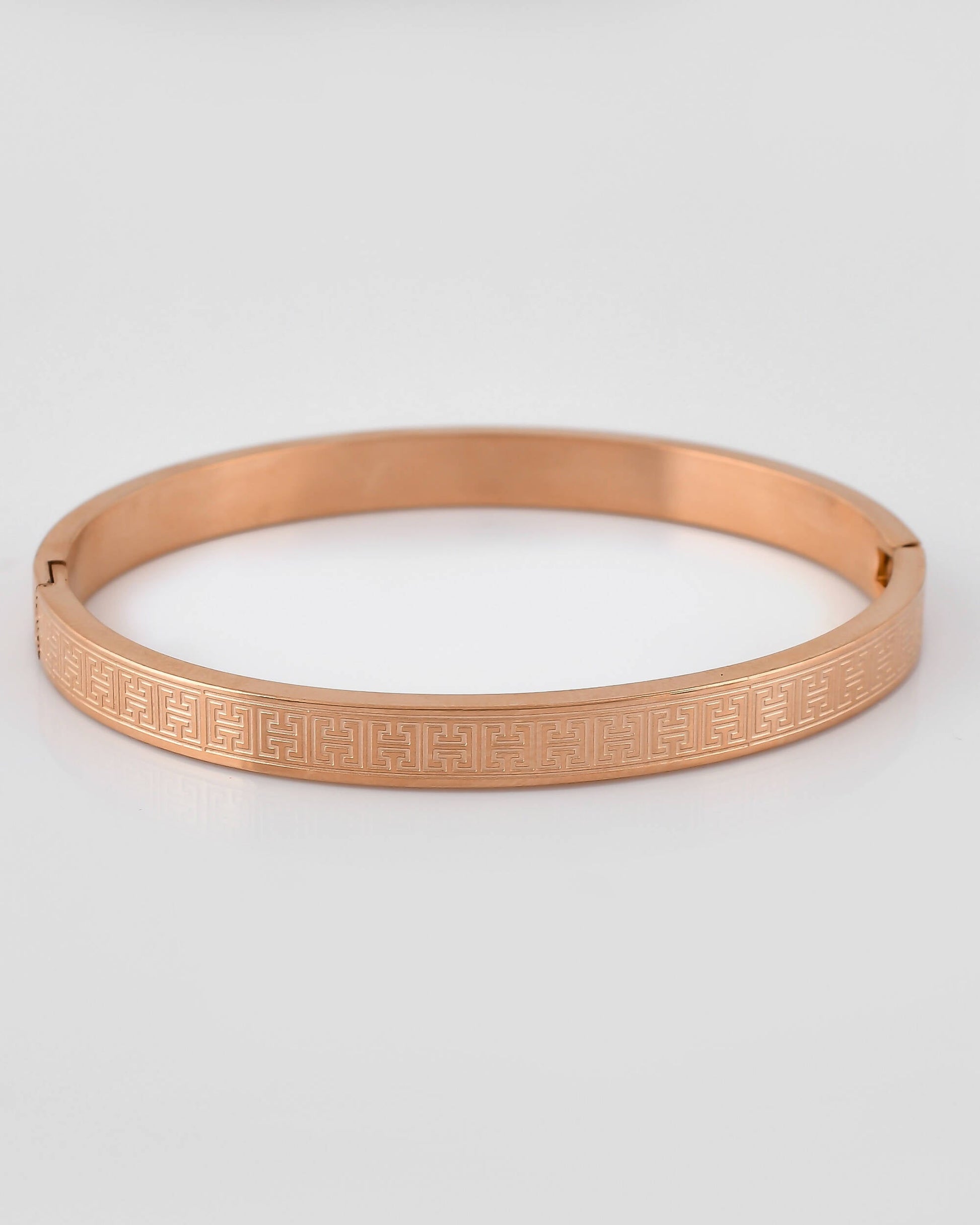VOJ Stainless Steel Gold-Polished Bracelet - Swadesiicart