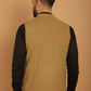 Even Apparels Pure Wool Nehru Jacket - Beige | Swadesiicart