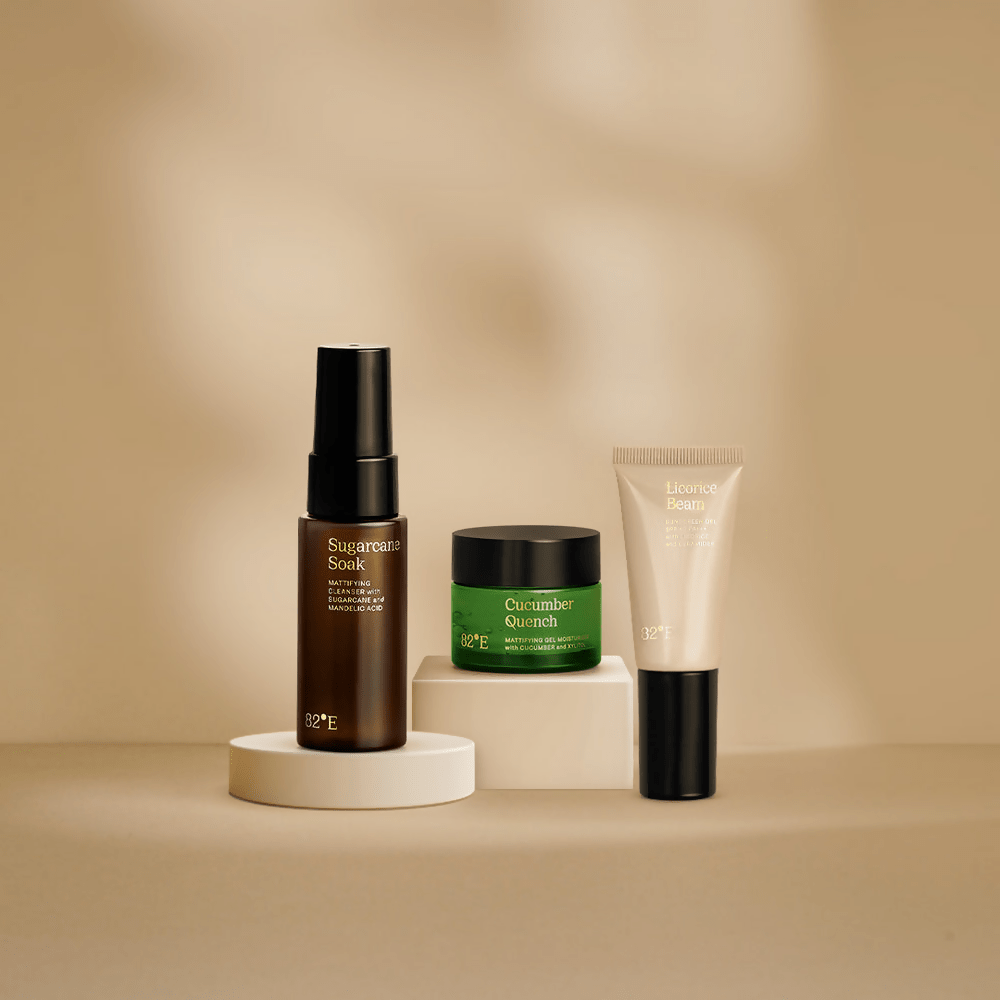 82°E By Deepika Padukone The Oily Skin Routine Mini Combo | Swadesiicart