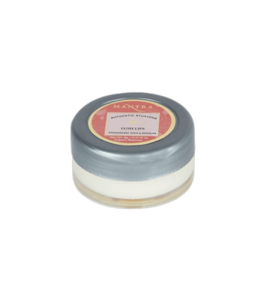 Mantra Herbal Lush Lips Strawberry, Shea & Kokkum - Swadesiicart