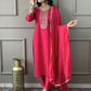 Rani Viscose chanderi Stitched Suit With Dupatta - Tanisha | Swadesiicart