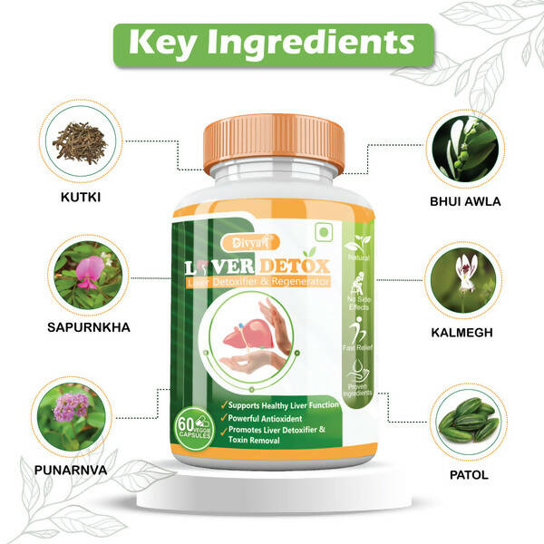 Divya Shree Liver Detox Veggie Capsules | Swadesiicart