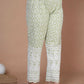 Miravan Women's Chikankari Embroidery Kurta And Palazzo With Dupatta | Swadesiicart