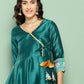Ahalyaa Women's Traditional Wear Co-ods - Green