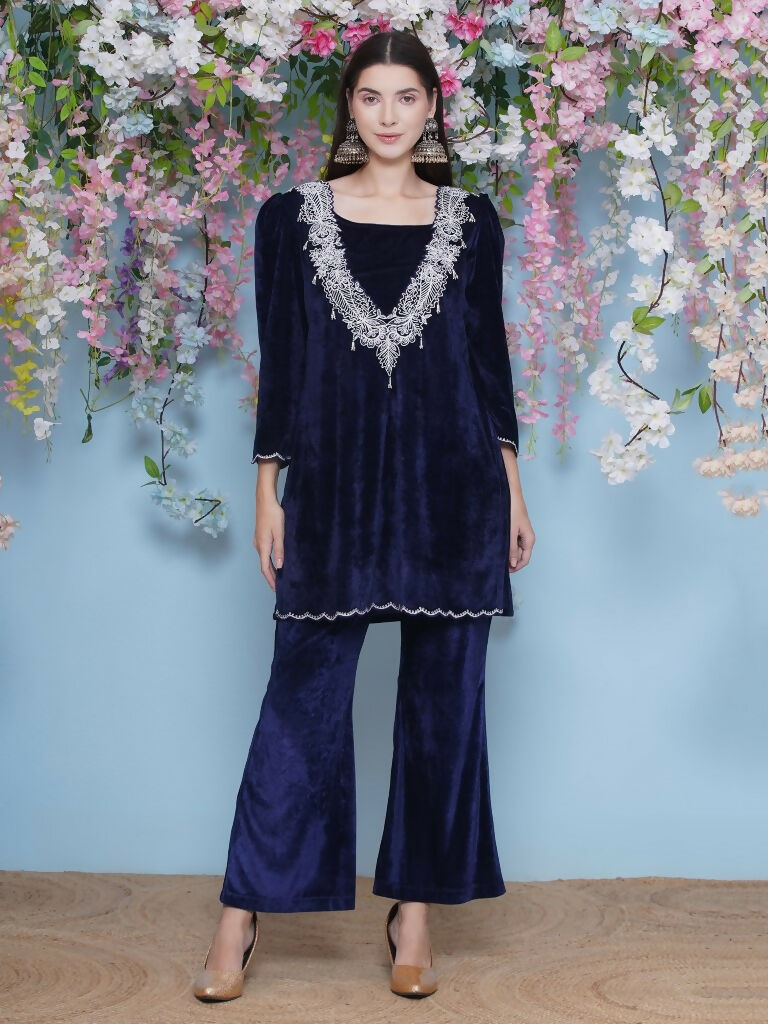 Joban Fashion Navy Blue Coord Set with inner - Swadesiicart