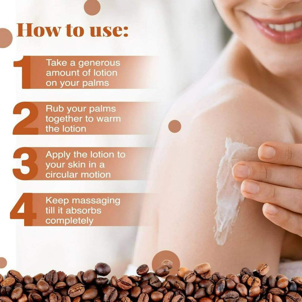 NutriGlow NATURAL'S Raw Irish Coffee Body Lotion - Swadesiicart