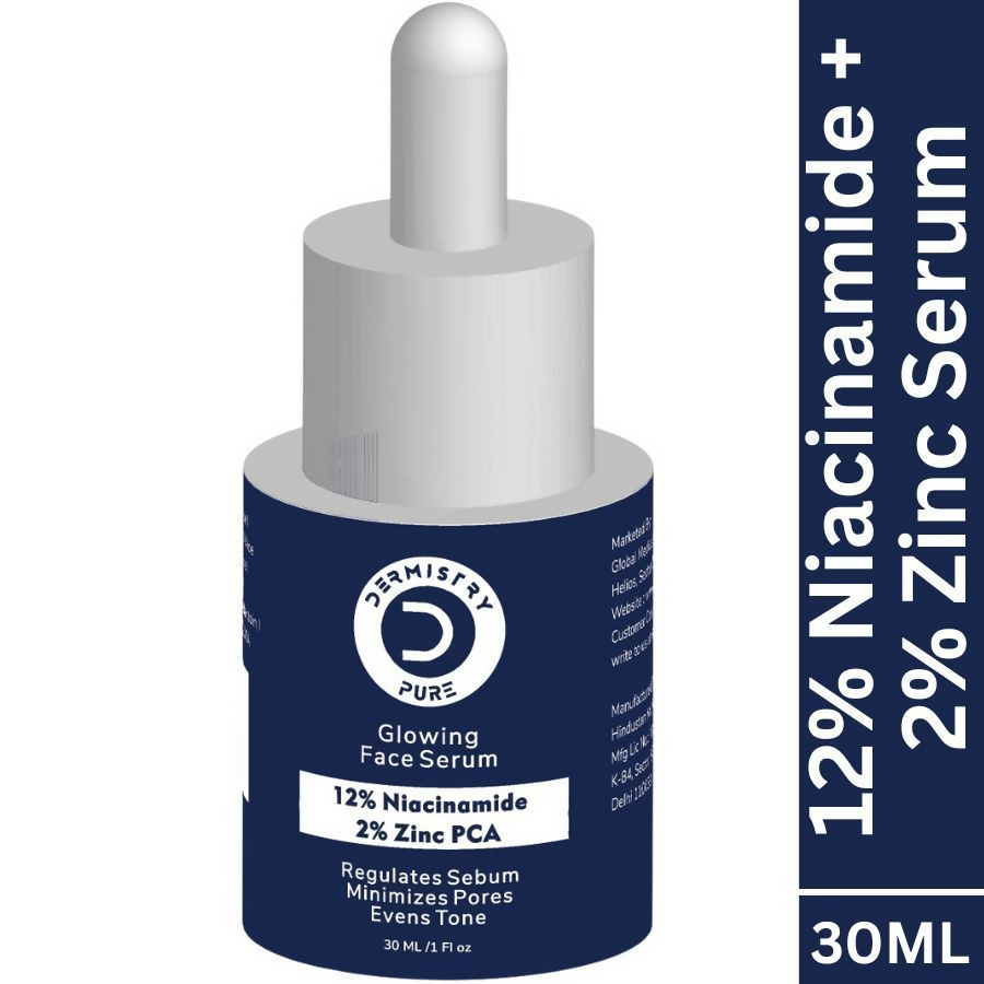 Dermistry 12% Niacinamide 2% Zinc Face Serum For Oil Blemish Control Minimize Pores & Even Skin Tone - Swadesiicart