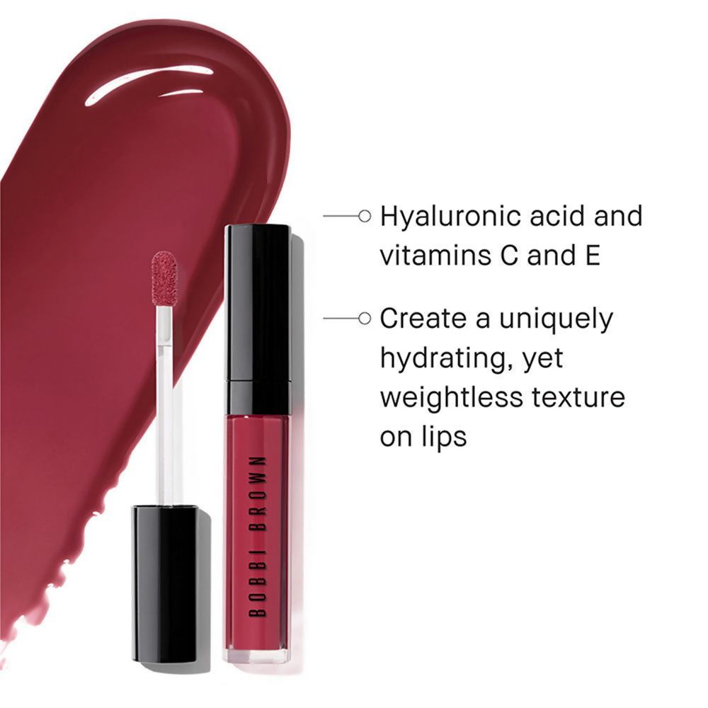 Bobbi Brown Crushed Oil Infused Gloss with Hyaluronic Acid, Vitamin C & E - Slow Jam | Swadesiicart