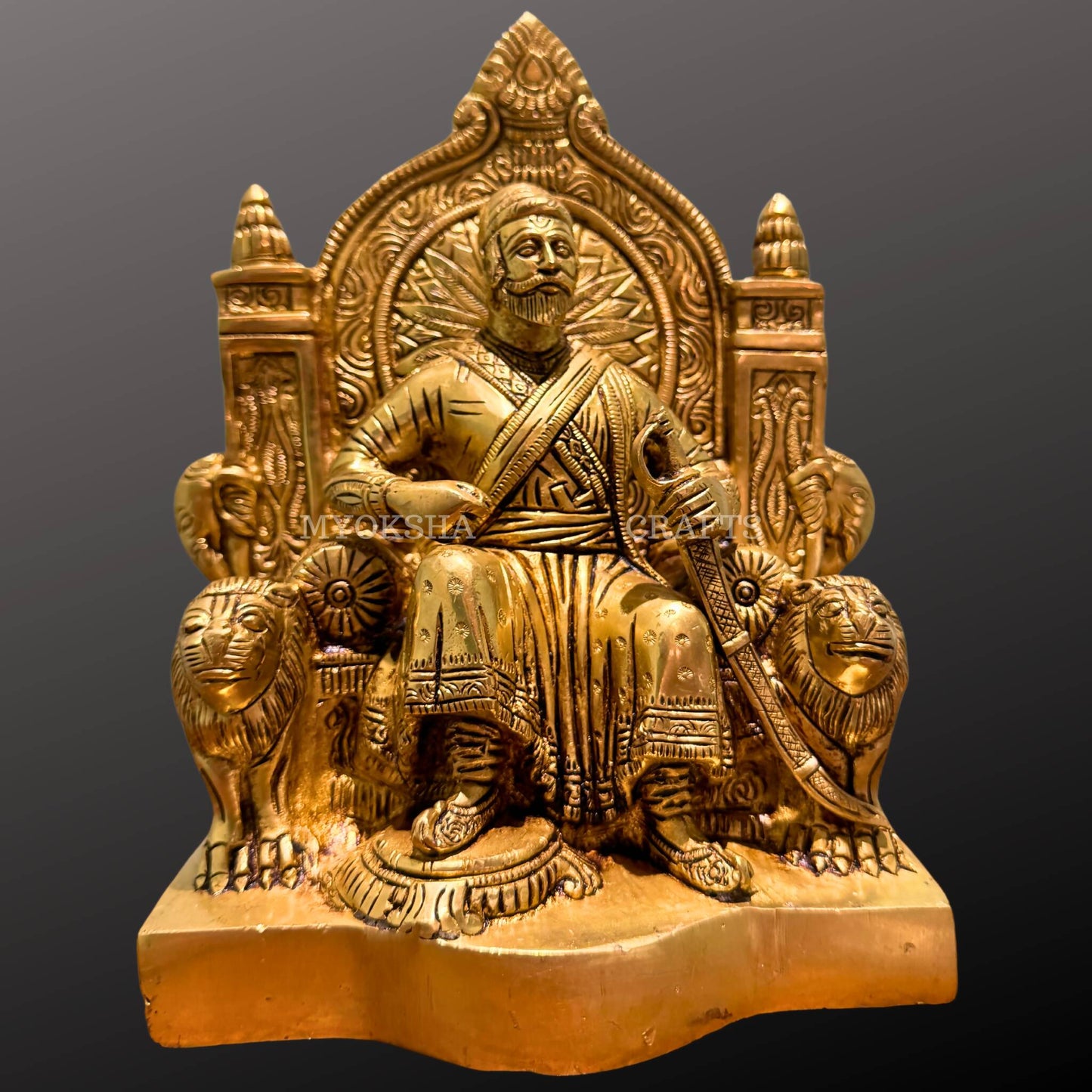 Brass Chhatrapati Shivaji Maharaj Statue | Swadesiicart