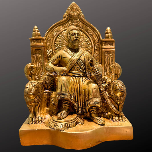 Brass Chhatrapati Shivaji Maharaj Statue | Swadesiicart
