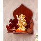 eCraftIndia Brown Textured Wooden Pooja Shelf | Swadesiicart