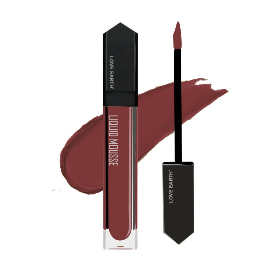 Love Earth Liquid Mousse Lipstick - Irish Coffee | Swadesiicart