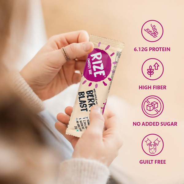 Rize Energy Bar Berry Blast | Swadesiicart