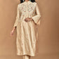 Morchari Women And Hand Embroidery Co-Ord Set-Beige - Swadesiicart