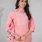 Ethnic Festive Wear Reyon Baby Pink Stitched Suit With Dupatta - Tanisha | Swadesiicart