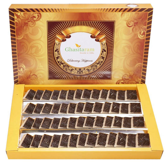 Ghasitaram Chocolate Coated Kaju Katli Sweets | Swadesiicart