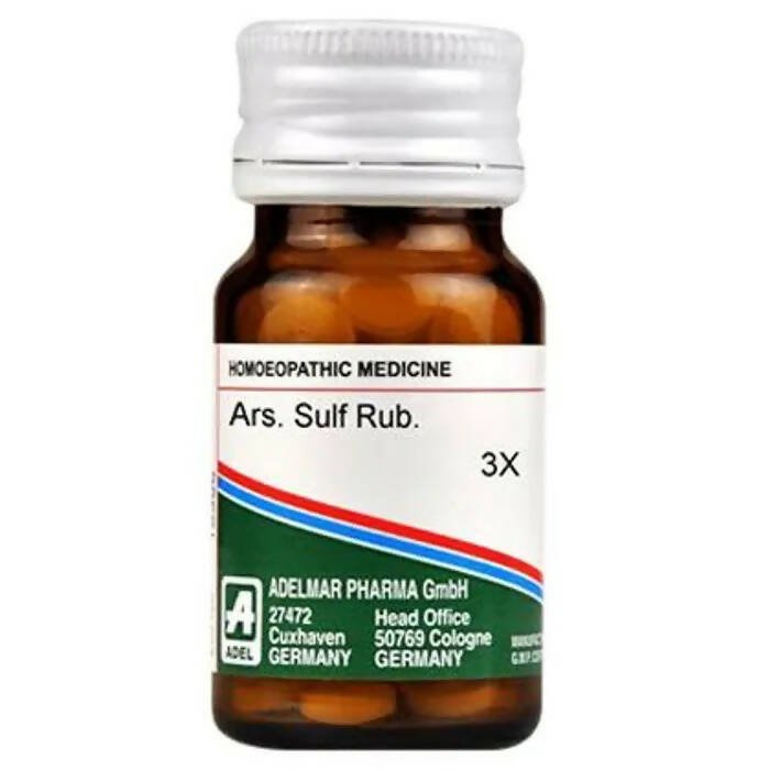Adel Homeopathy Ars. Sulf Rub. 3X Tablets | Swadesiicart