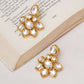 Kundan Earrings (Gold) - Ruby Raang - Swadesiicart