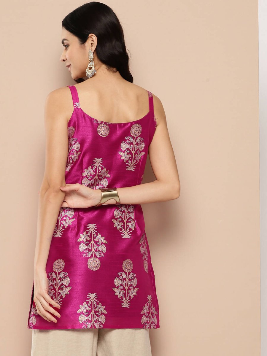 Ahalyaa Women's Traditional wear Tunic - Royal Pink | Swadesiicart
