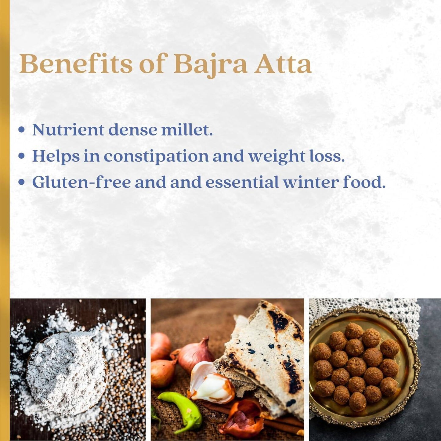 Earthen Story Certified Organic Bajra Flour - Swadesiicart