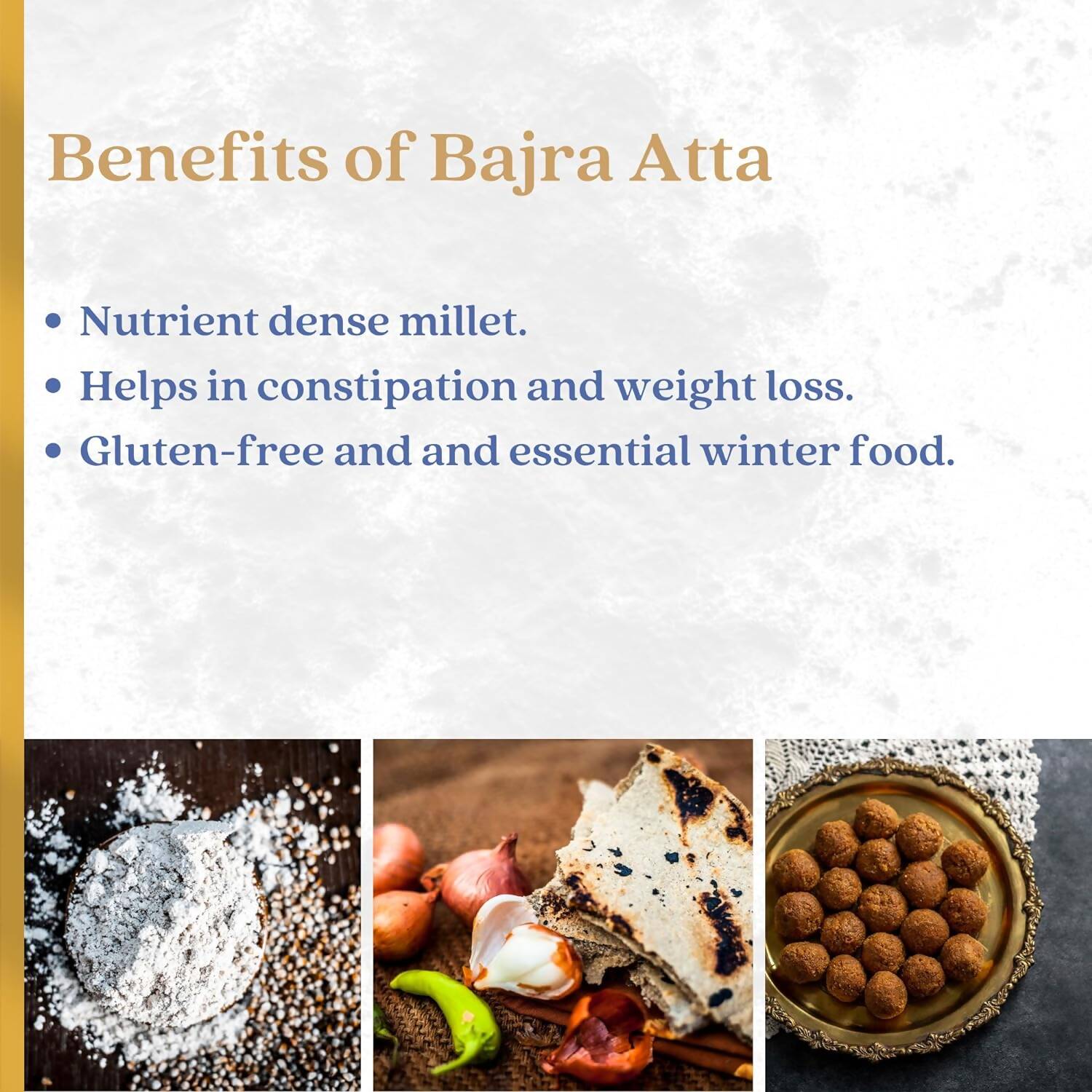 Earthen Story Certified Organic Bajra Flour - Swadesiicart