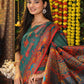 Shree Shyam Fashion Linen Cotton Rama Green Saree