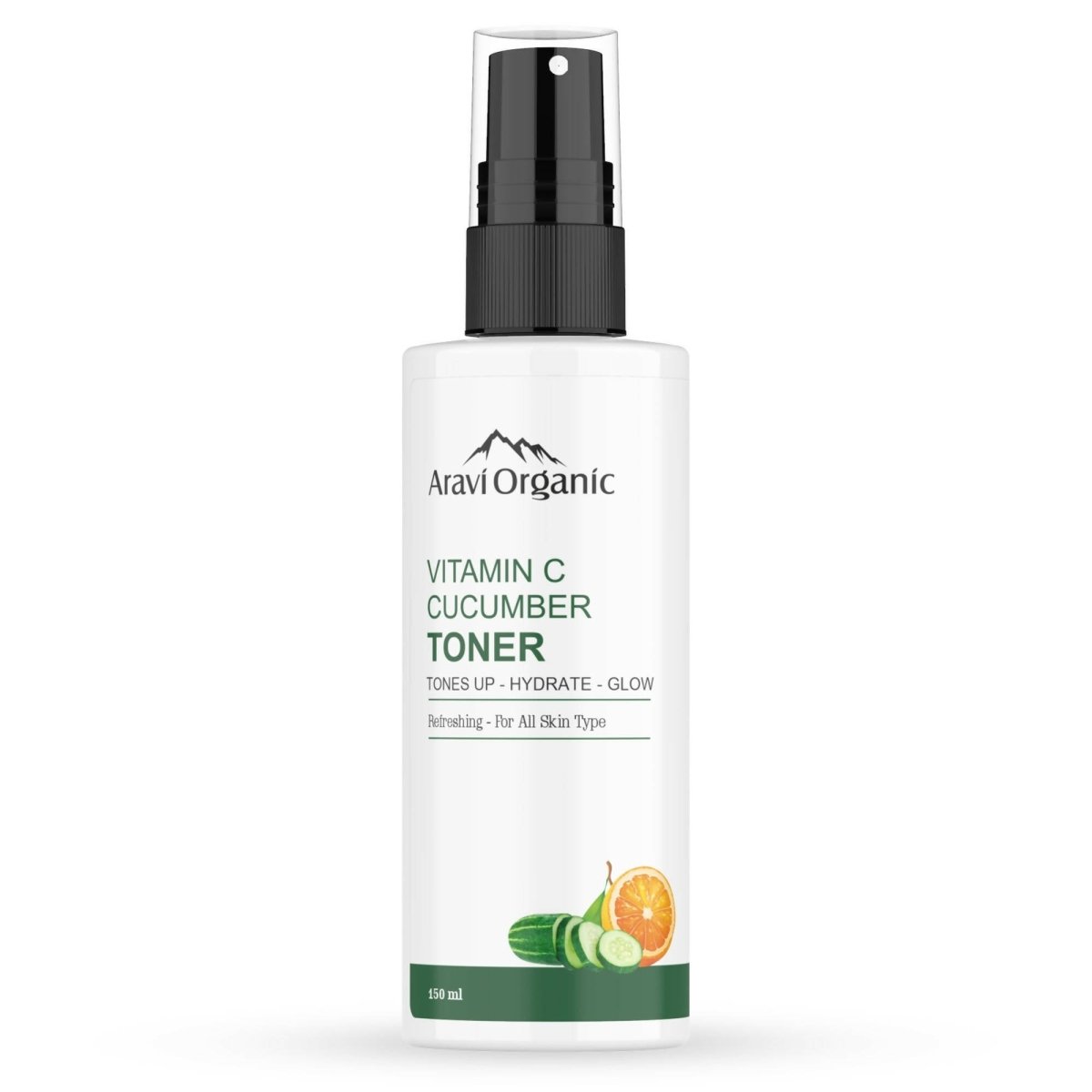 Aravi Organic Cucumber & Vitamin C Natural Face Mist & Toner | Swadesiicart