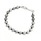 Mominos Fashion Kamal Johar Oxidised Silver Black Beads Anklets | Swadesiicart
