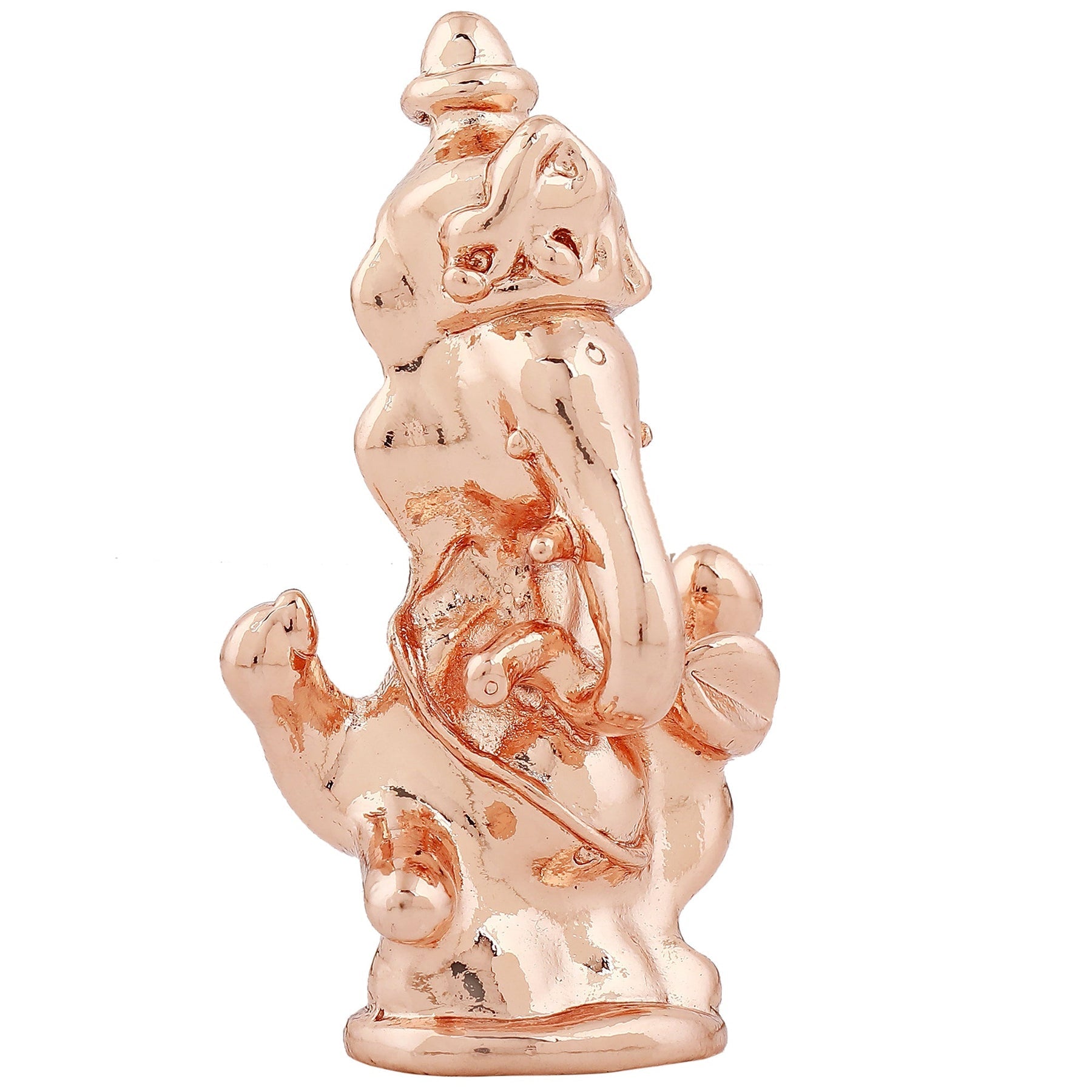 Estele Pink/Rose Gold-Polished Spiritual Lord Ganesha Idol for Gifts & HouseWarming/Home/Office Decors - Swadesiicart
