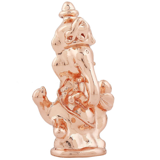 Estele Pink/Rose Gold-Polished Spiritual Lord Ganesha Idol for Gifts & HouseWarming/Home/Office Decors - Swadesiicart