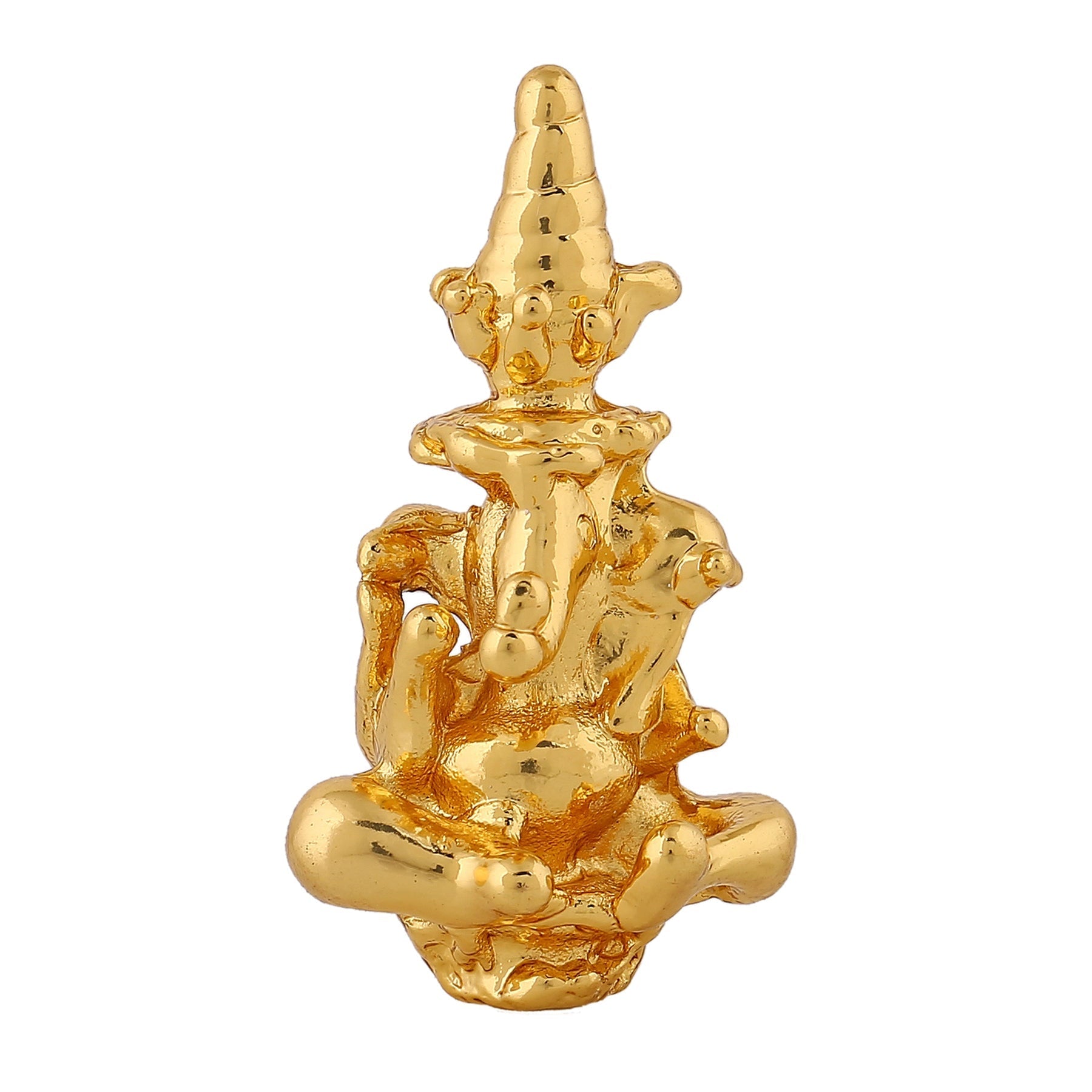 Estele Gold-Polished Spiritual Lord Divine Ganesha Idol for Gifts & HouseWarming/Home/Office Decors - Swadesiicart