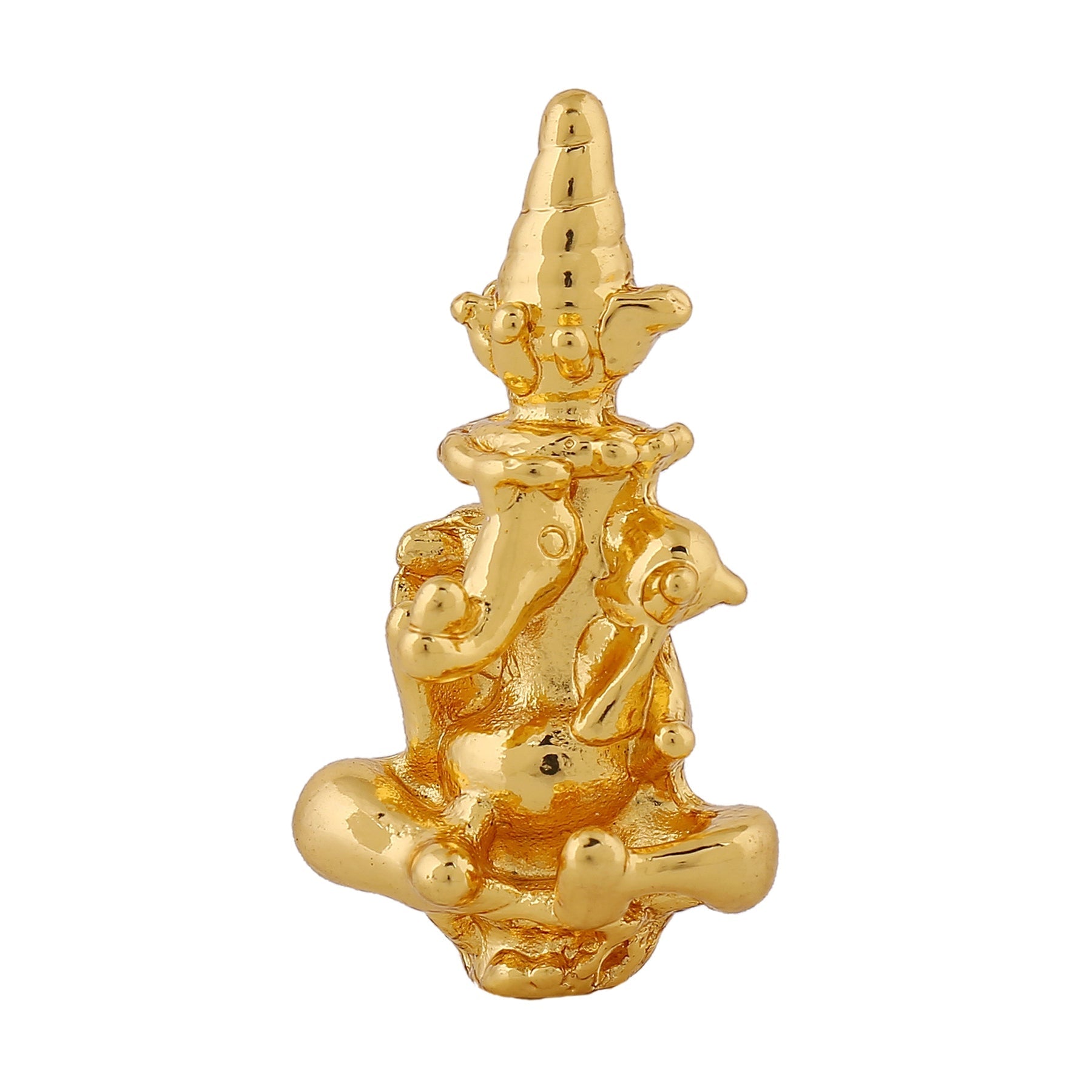Estele Gold-Polished Spiritual Lord Divine Ganesha Idol for Gifts & HouseWarming/Home/Office Decors - Swadesiicart