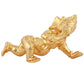 Estele Gold-Polished Spiritual Lord Bal Ganesha Idol for Gifts & HouseWarming/Home/Office Decors - Swadesiicart