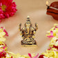 Estele Gold-Polished God of Wisdom Lord Ganesha Idol for Home/Office Decors - Swadesiicart