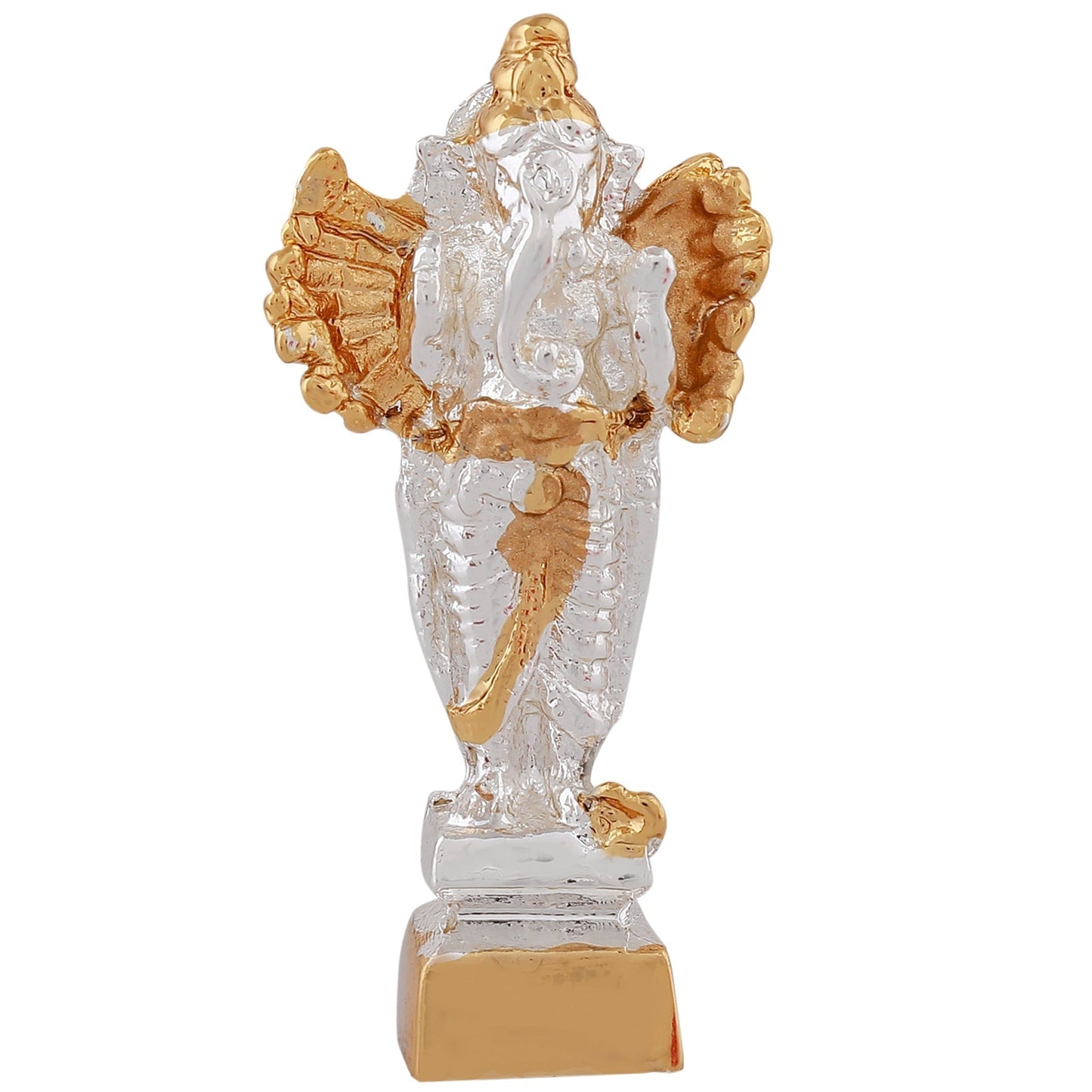 Estele Gold-Polished Spiritual Lord Standing Ganesha Idol for Gifts & HouseWarming/Home/Office Decors - Swadesiicart