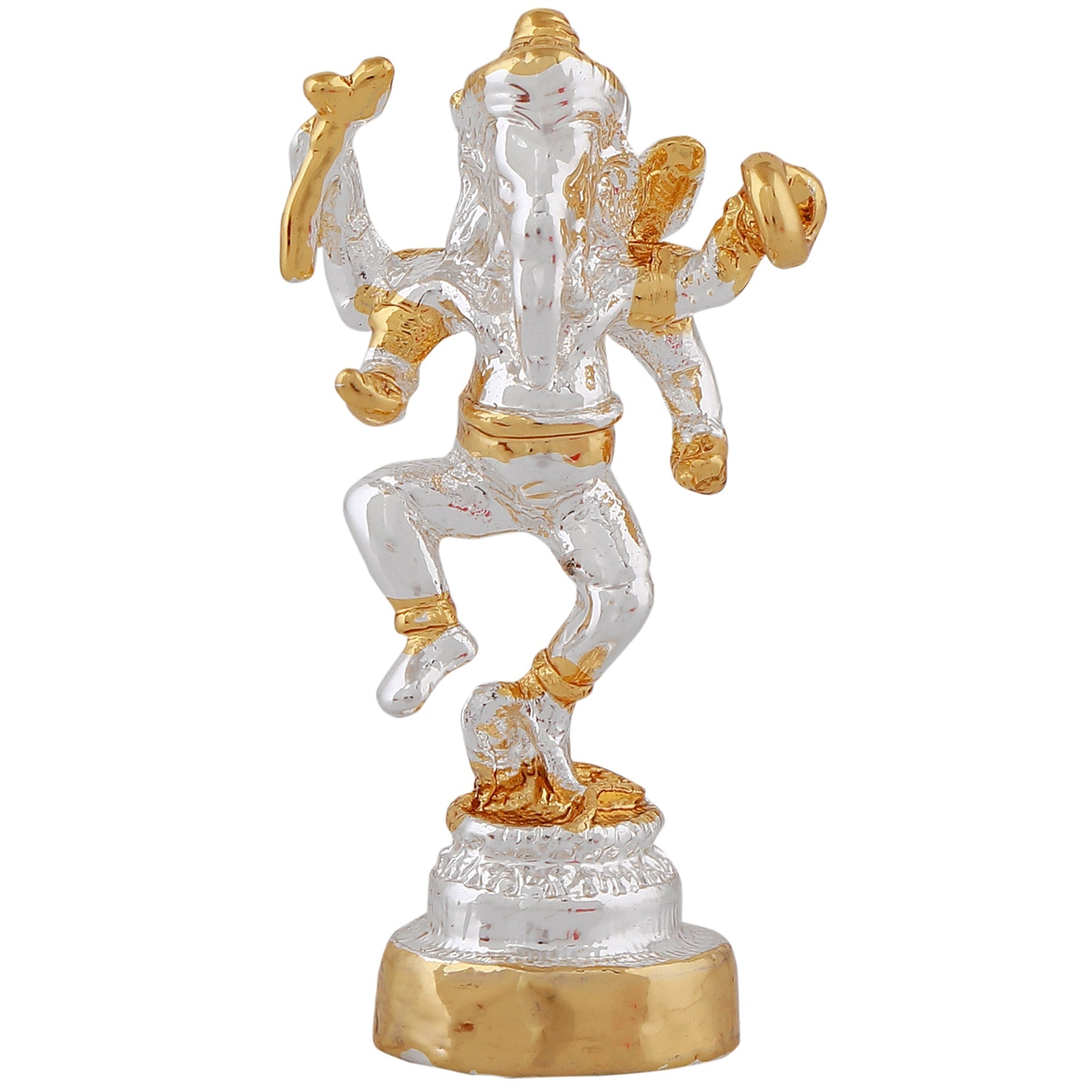 Estele Gold-Polished Spiritual Lord Ganesh Idol with standing position for Gifts & HouseWarming/Home/Office Decors - Swadesiicart