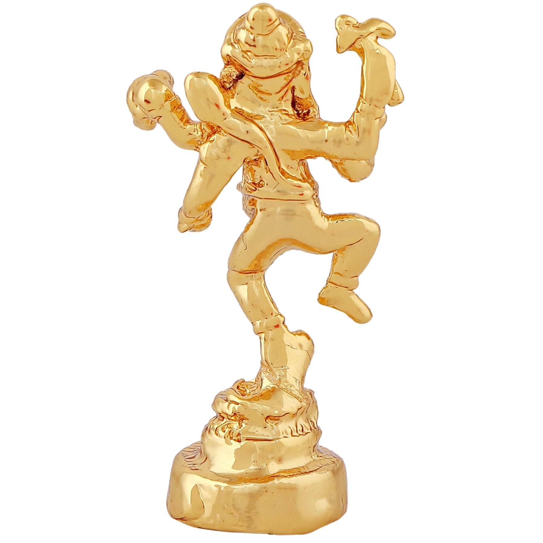 Estele Gold-Polished God of beginnings Lord Ganesha Idol with stand on one leg for Home/Office Decors - Swadesiicart
