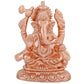 Estele Pink/Rose Gold-Polished Spiritual Ganesha Idol for Poja/Car decor - Swadesiicart