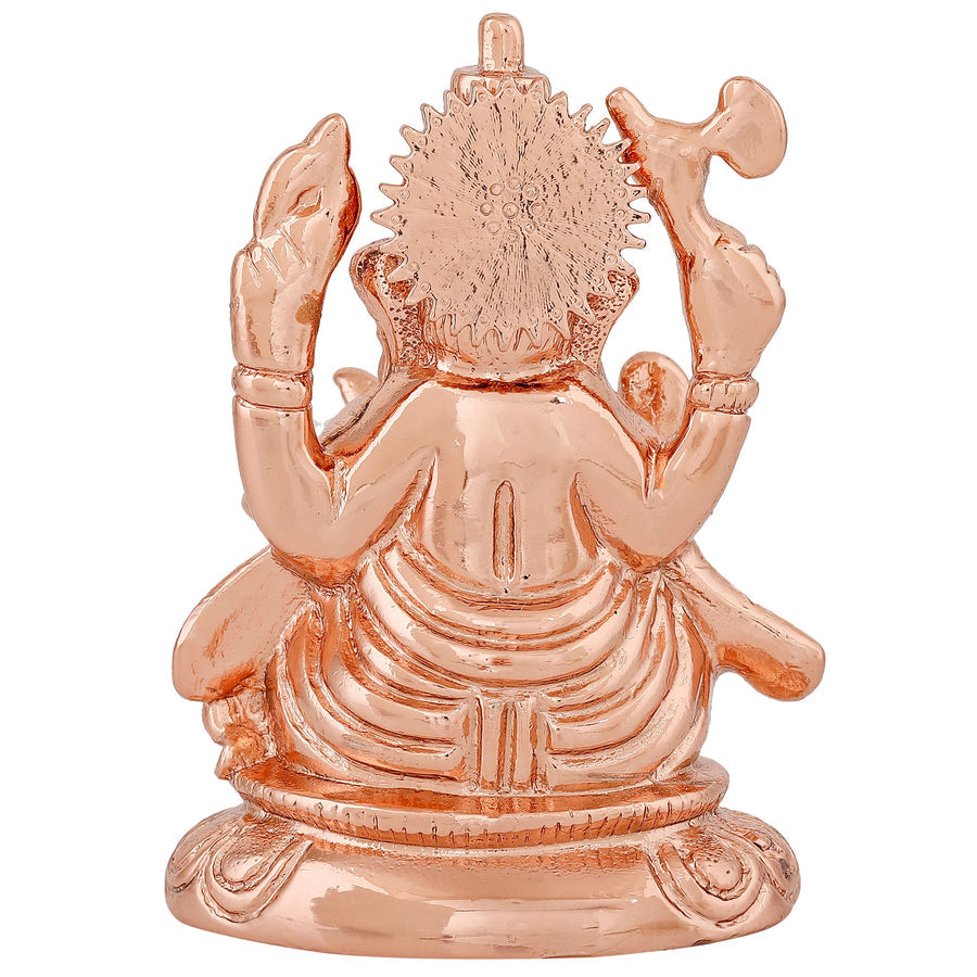 Estele Pink/Rose Gold-Polished Spiritual Ganesha Idol for Poja/Car decor - Swadesiicart