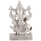 Estele Rhodium Plated Spiritual Lord Mooshak Ganesha Idol for Gifts & HouseWarming/Home/Office Decors - Swadesiicart