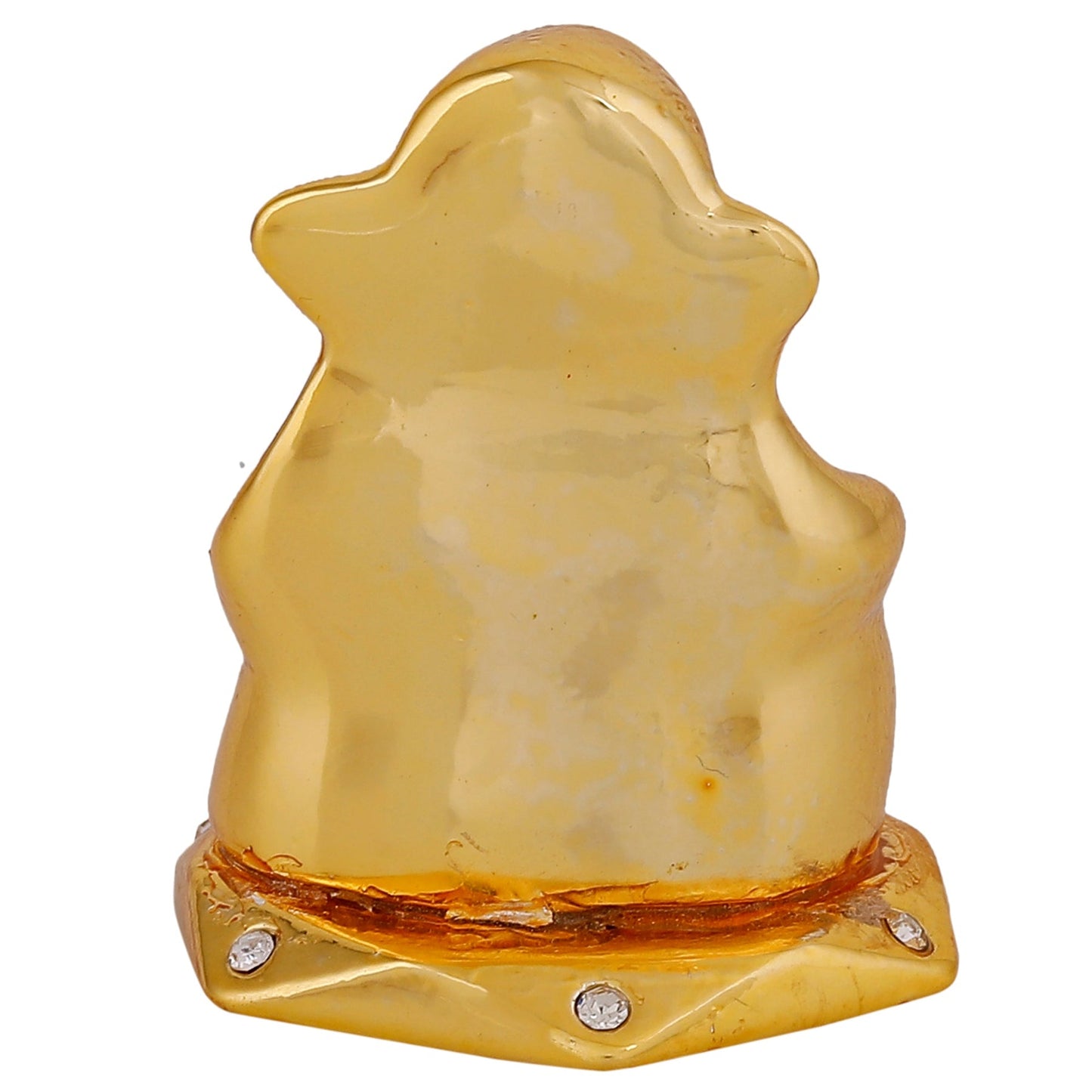 Estele Gold-Polished God of beginnings Lord Ganesha Idol for Home/Office Decors - Swadesiicart