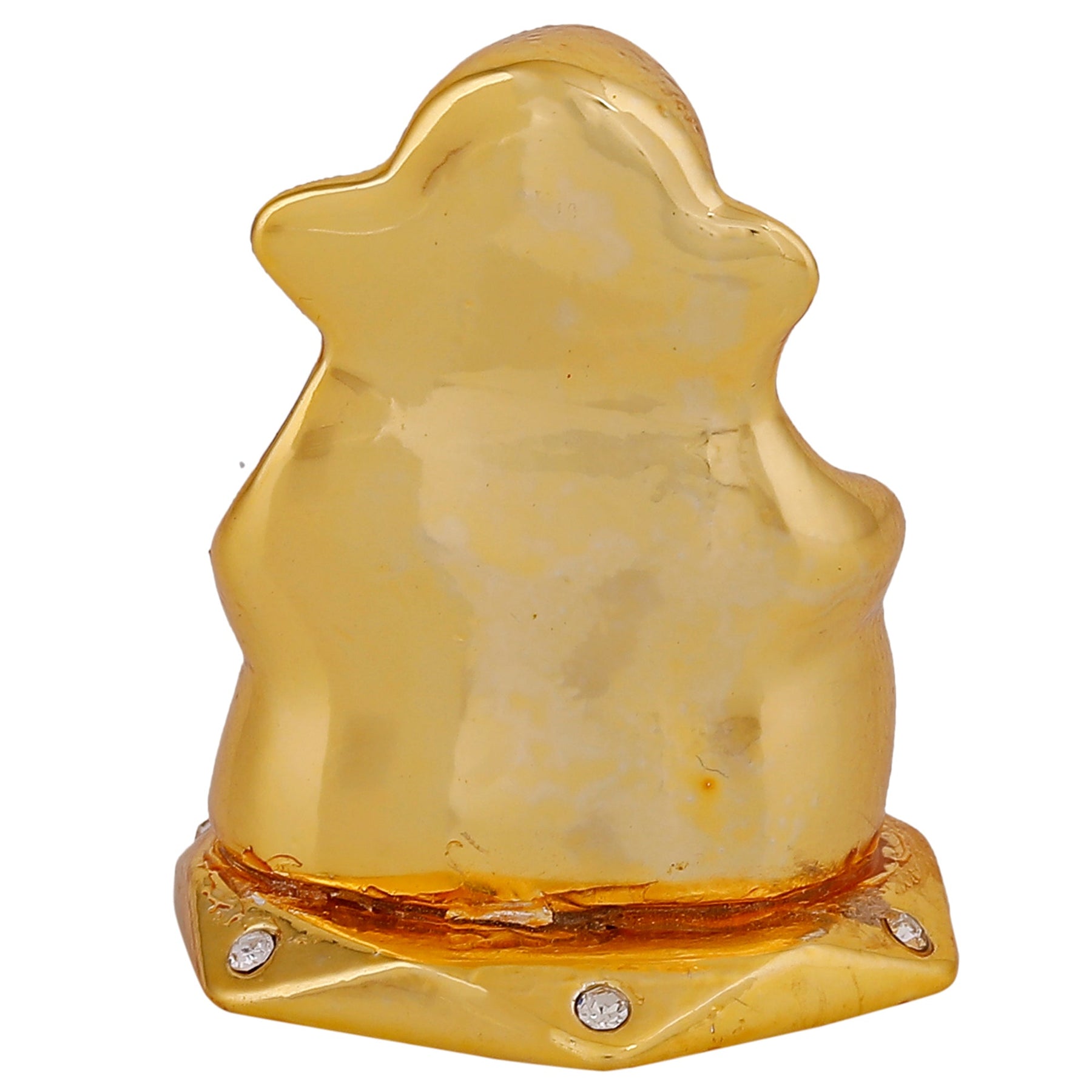 Estele Gold-Polished God of beginnings Lord Ganesha Idol for Home/Office Decors - Swadesiicart