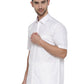 Ramraj Cotton Mens Half Sleeve Formal 100 % Cotton White Shirt | Swadesiicart