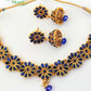 Kemp Designer Blue Necklace Set - Mokshi Collections