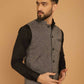 Even Apparels Pure Wool Nehru Jacket - Grey | Swadesiicart