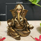 Gold Art India Gaddi Ganesh Idol For Car Dashboard - Swadesiicart