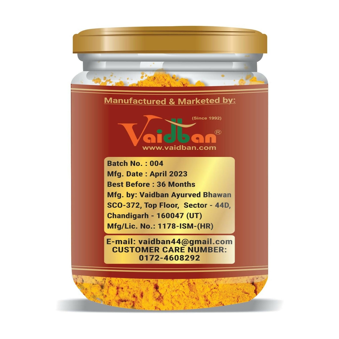 Vaidban Pancham Haldi (Organic Haldi Powder) - Swadesiicart