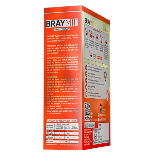 Braymil 1 Infant Formula Milk Powder (Upto 6 Months) | Swadesiicart